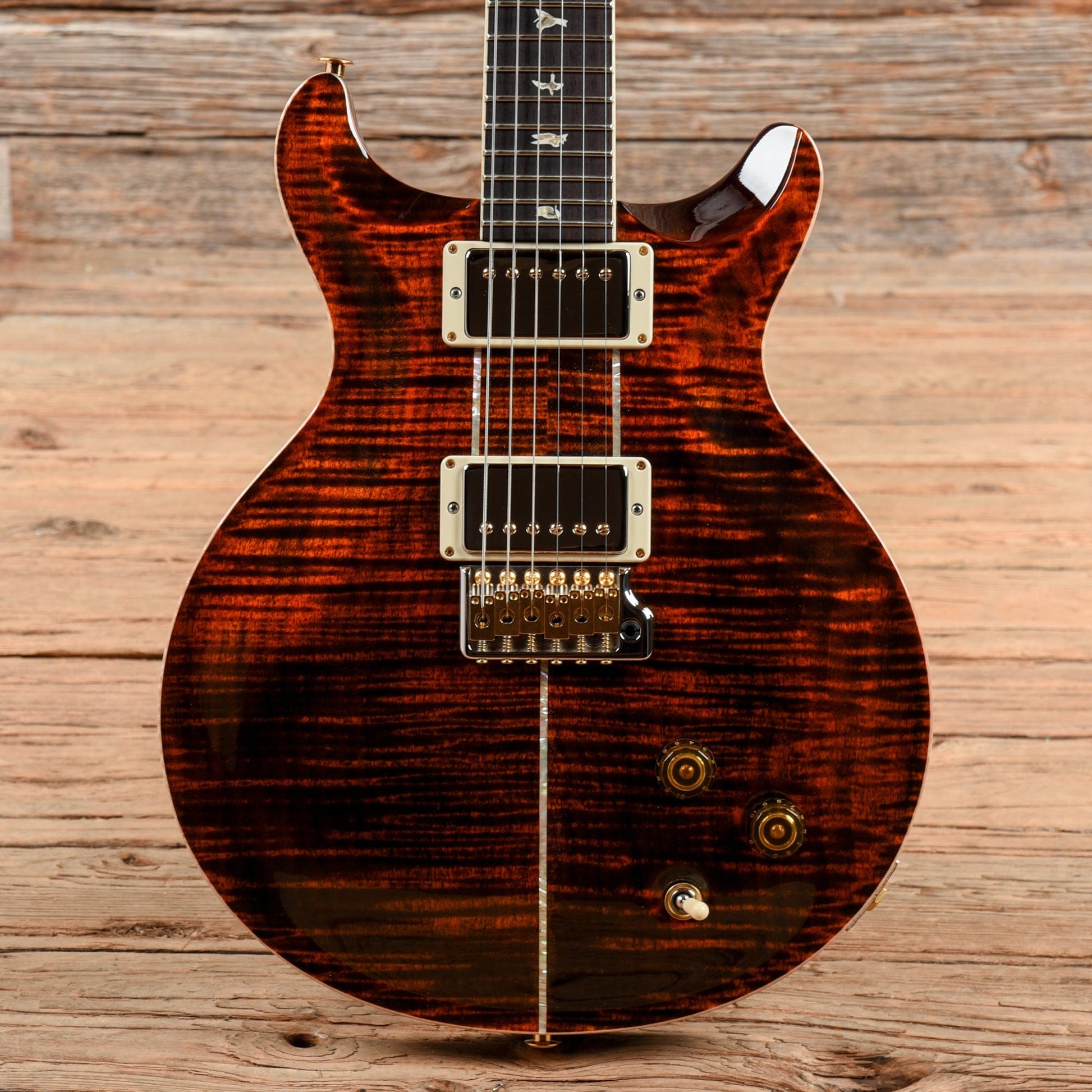 PRS Santana 10 Top Orange Tiger 2022 Electric Guitars / Solid Body