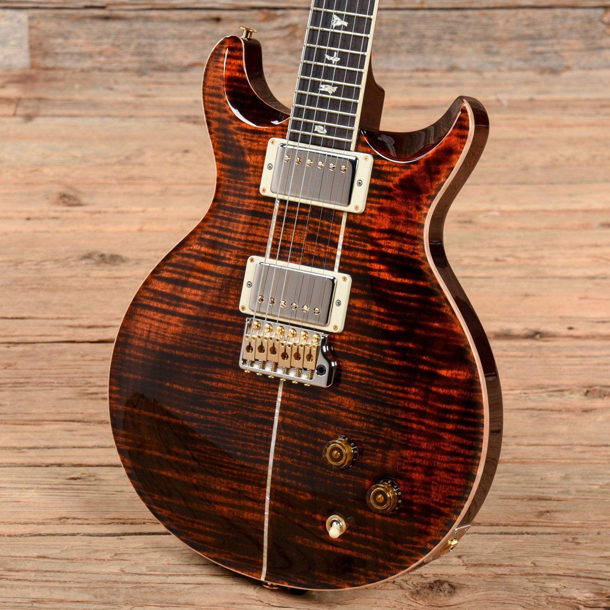 PRS Santana 10 Top Orange Tiger 2022 Electric Guitars / Solid Body