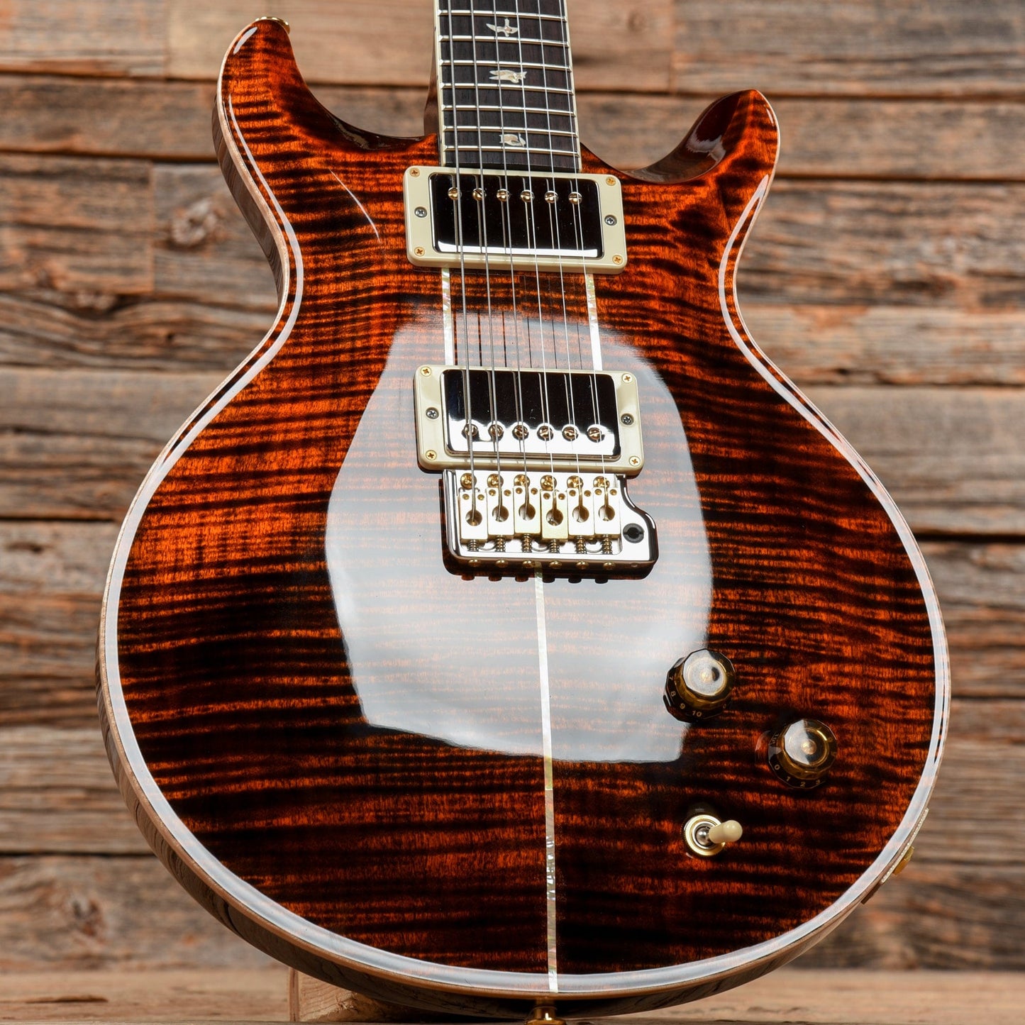 PRS Santana 10 Top Orange Tiger 2022 Electric Guitars / Solid Body