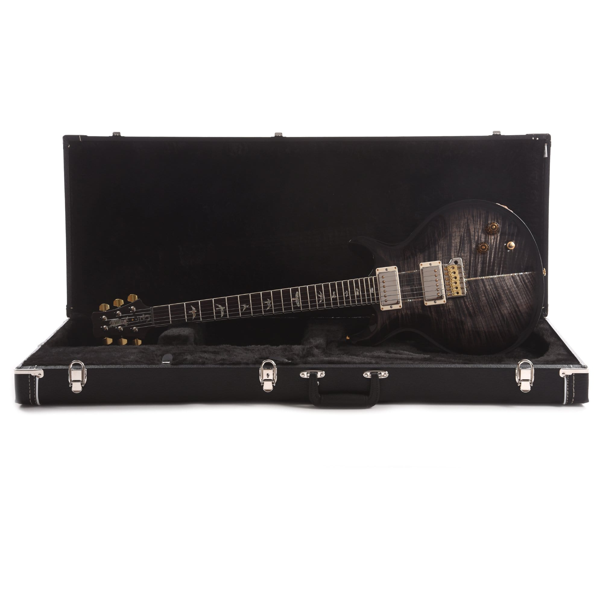 PRS Santana Retro 10 Top Custom Color Grey Black Wrap Burst Electric Guitars / Solid Body