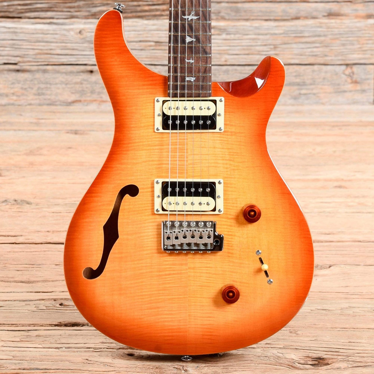 PRS SE Custom 22 Semi-Hollow Sunburst 2019 Electric Guitars / Solid Body