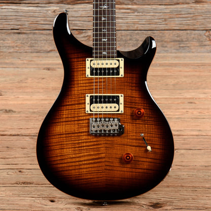 PRS SE Custom 24 Black Gold Burst Electric Guitars / Solid Body