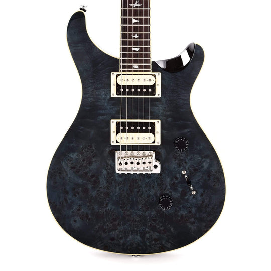 PRS SE Custom 24 Exotic Top Poplar Burl Whale Blue Electric Guitars / Solid Body