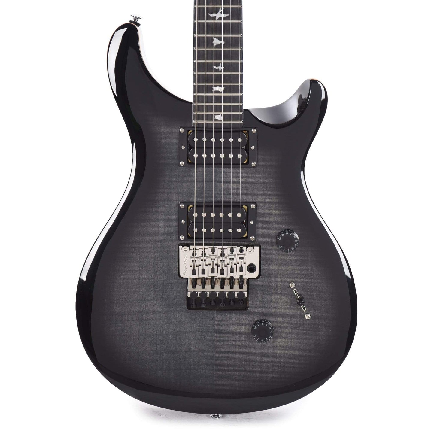 PRS SE Custom 24 Floyd Charcoal Burst Electric Guitars / Solid Body