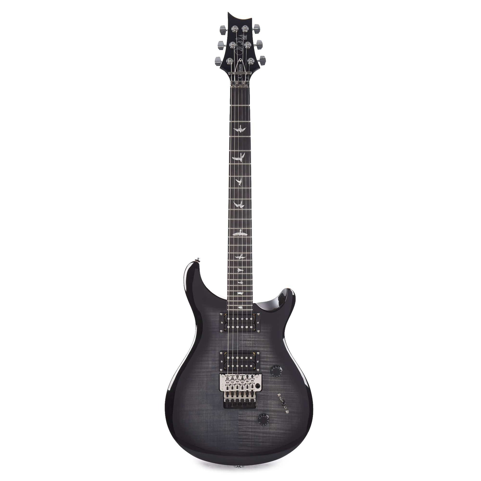 PRS SE Custom 24 Floyd Charcoal Burst Electric Guitars / Solid Body