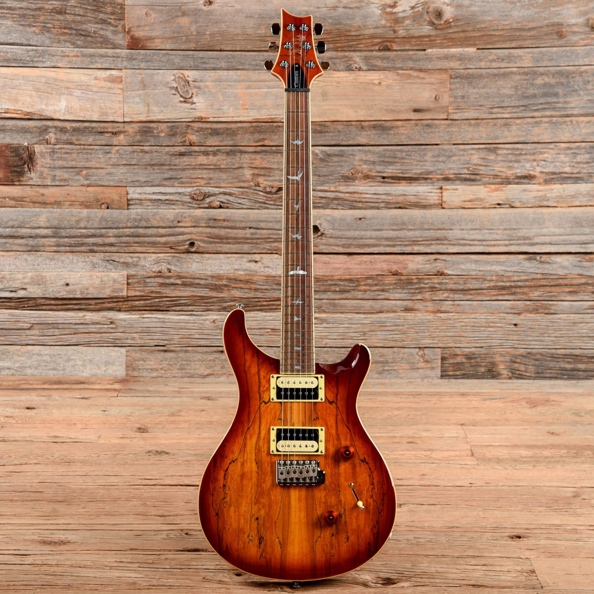 PRS SE Custom 24 Spalted Maple Vintage Sunburst 2018 Electric Guitars / Solid Body