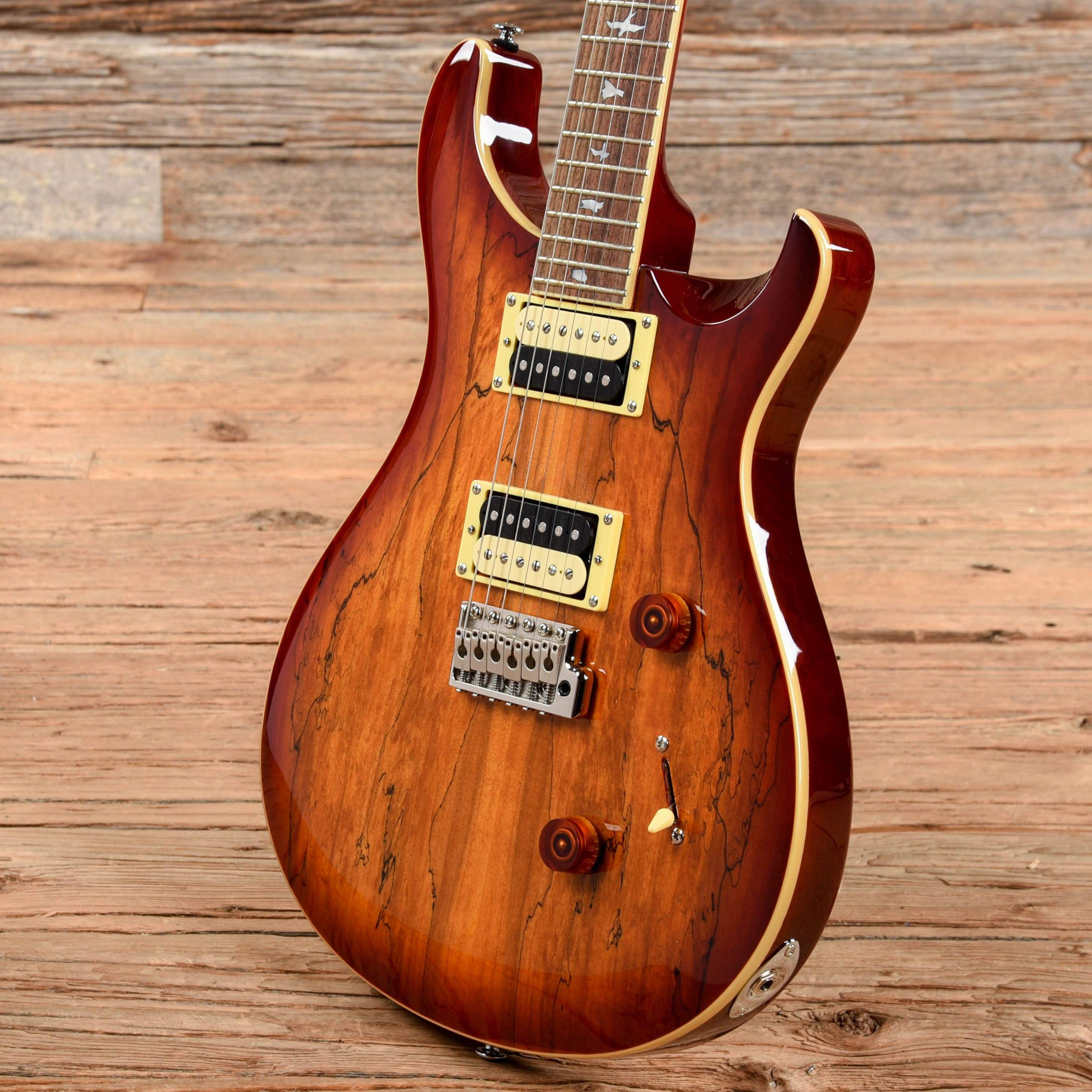 PRS SE Custom 24 Spalted Maple Vintage Sunburst 2018 Electric Guitars / Solid Body
