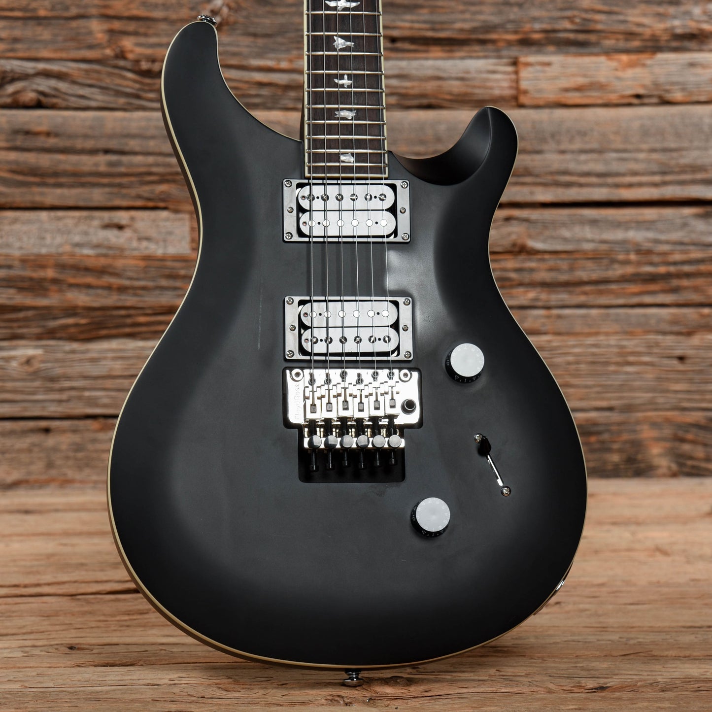 PRS SE Floyd Custom 24 Satin Black Electric Guitars / Solid Body