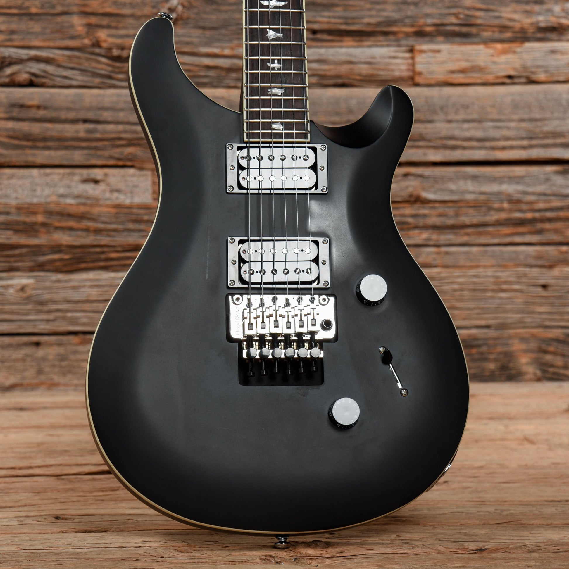 PRS SE Floyd Custom 24 Satin Black Electric Guitars / Solid Body