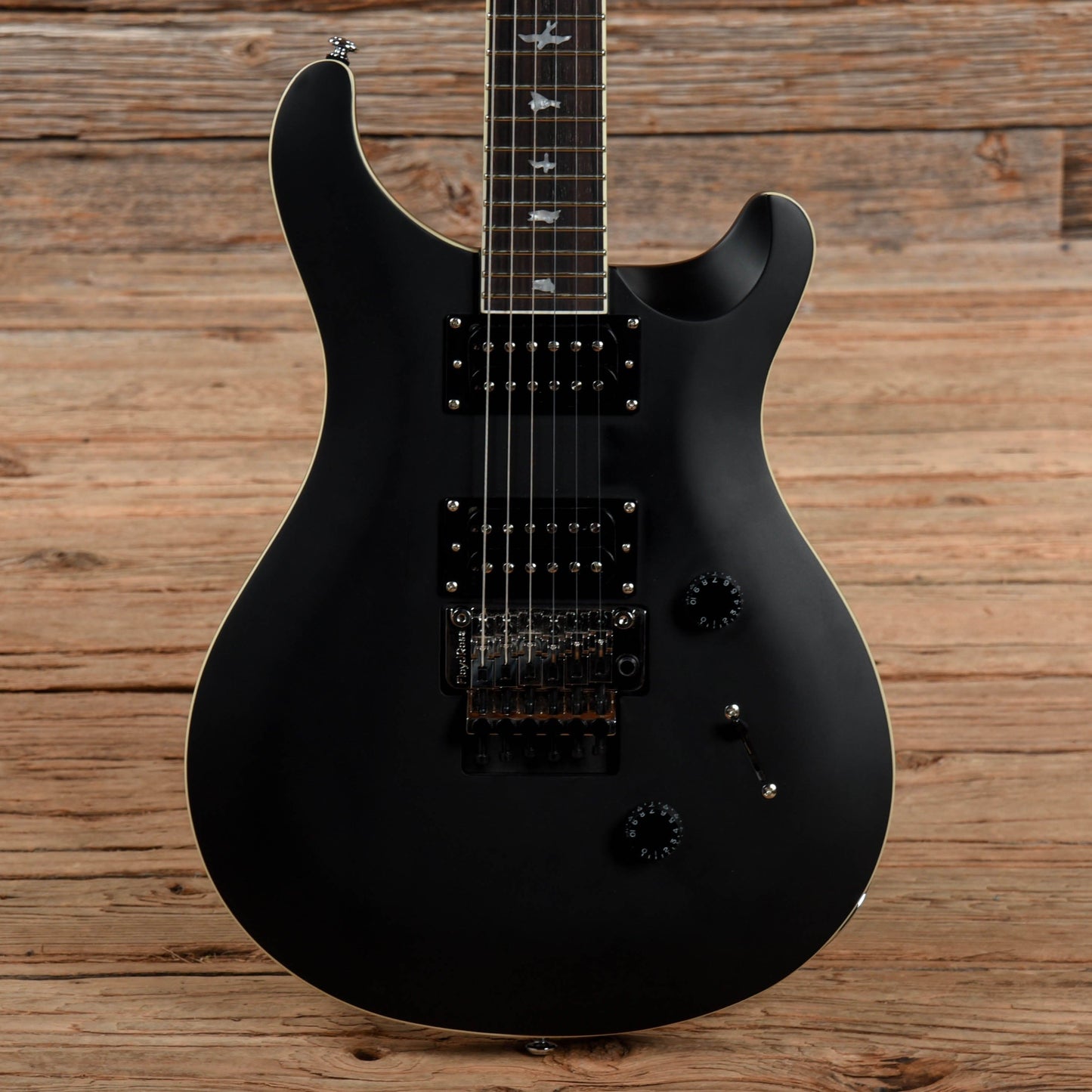 PRS SE Floyd Custom 24 Satin Black Electric Guitars / Solid Body