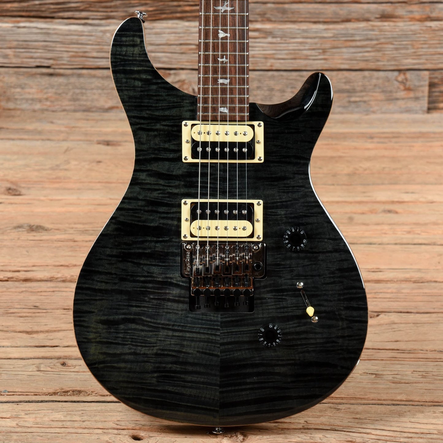 PRS SE Floyd Custom 24 Transparent Black 2019 Electric Guitars / Solid Body