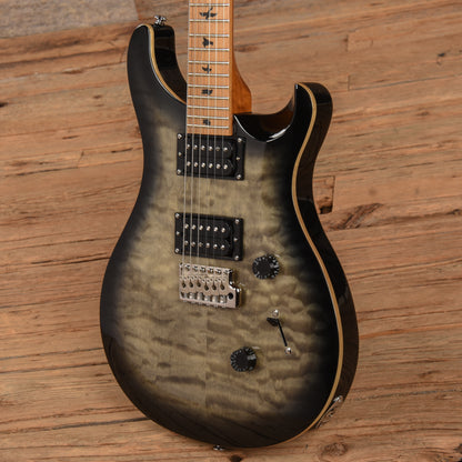 PRS SE Limited Edition Custom 24 w/Roasted Maple Neck Transparent Black Quilt 2019 Electric Guitars / Solid Body