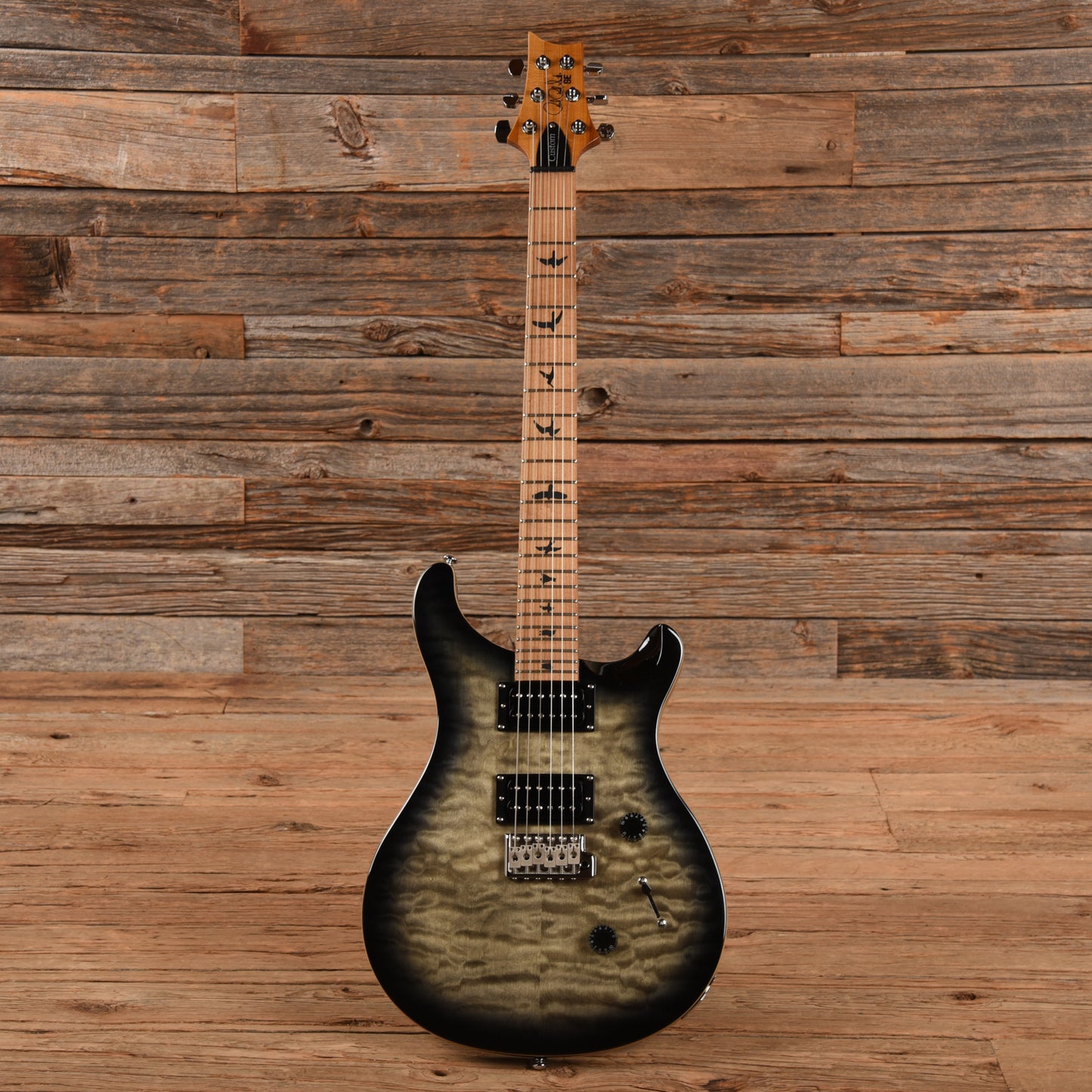 PRS SE Limited Edition Custom 24 w/Roasted Maple Neck Transparent Black Quilt 2019 Electric Guitars / Solid Body