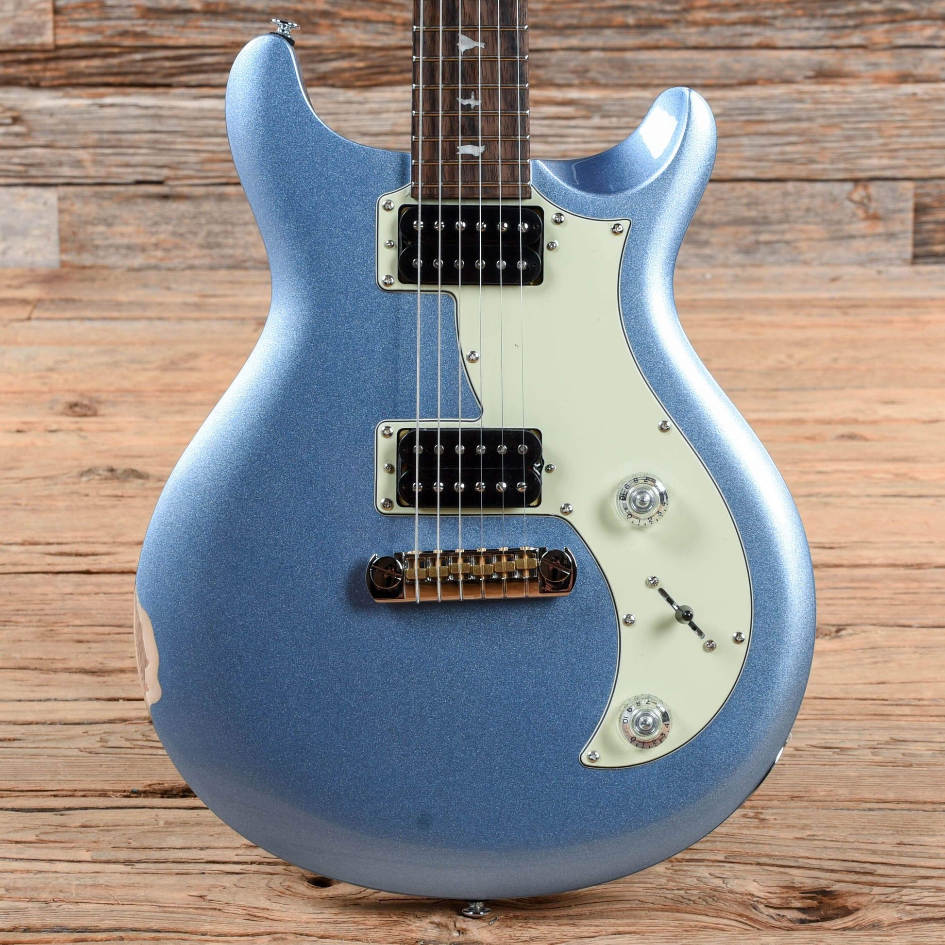 PRS SE Mira Frost Blue Metallic Electric Guitars / Solid Body