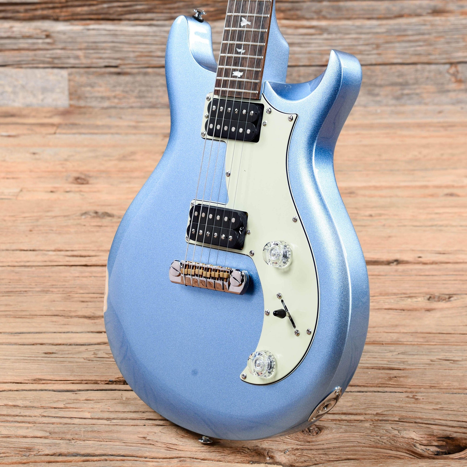 PRS SE Mira Frost Blue Metallic Electric Guitars / Solid Body