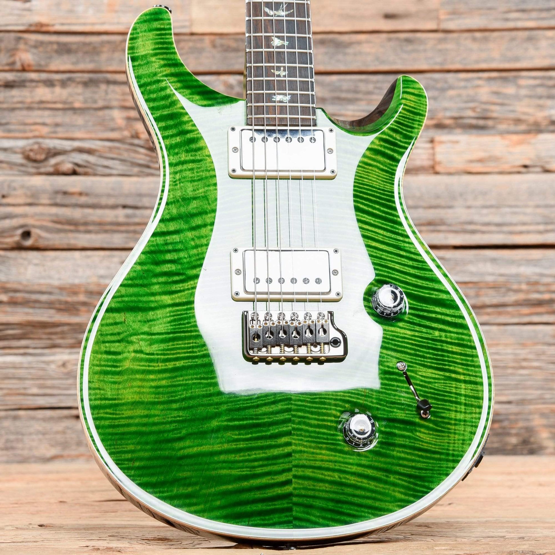 PRS Wood Library Custom 22 Transparent Green 2016 Electric Guitars / Solid Body
