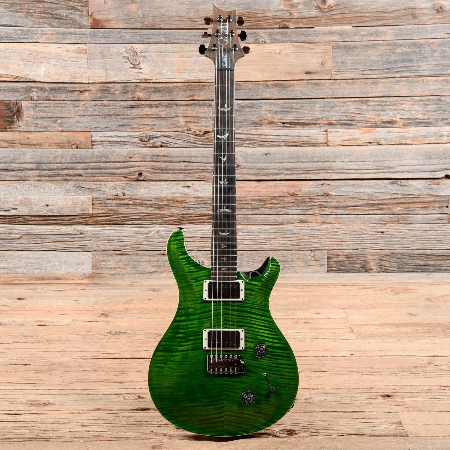 PRS Wood Library Custom 22 Transparent Green 2016 Electric Guitars / Solid Body