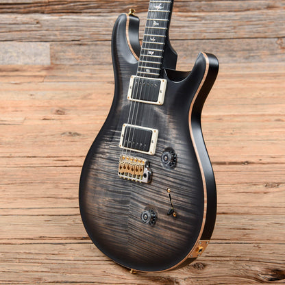 PRS Wood Library Custom 24 10 Top Charcoal Burst Satin 2017 Electric Guitars / Solid Body