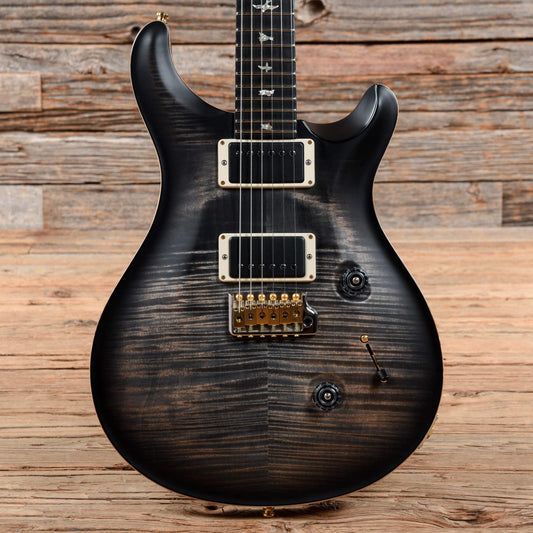 PRS Wood Library Custom 24 10 Top Charcoal Burst Satin 2017 Electric Guitars / Solid Body