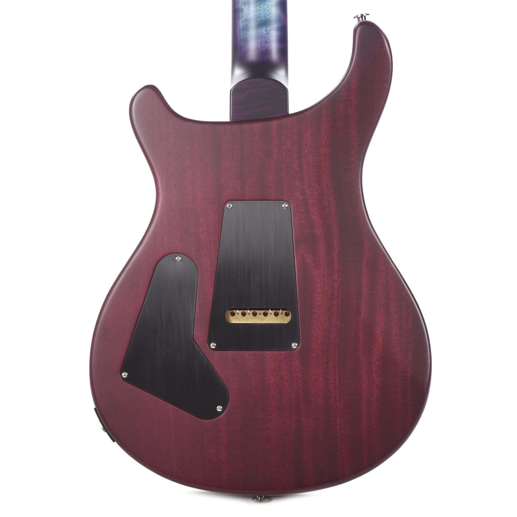 PRS Wood Library Custom 24 10 Top Flame Aquableux Purple Burst Satin w/Pattern Thin Stained Figured Maple Neck & Ebony Fingerboard Electric Guitars / Solid Body