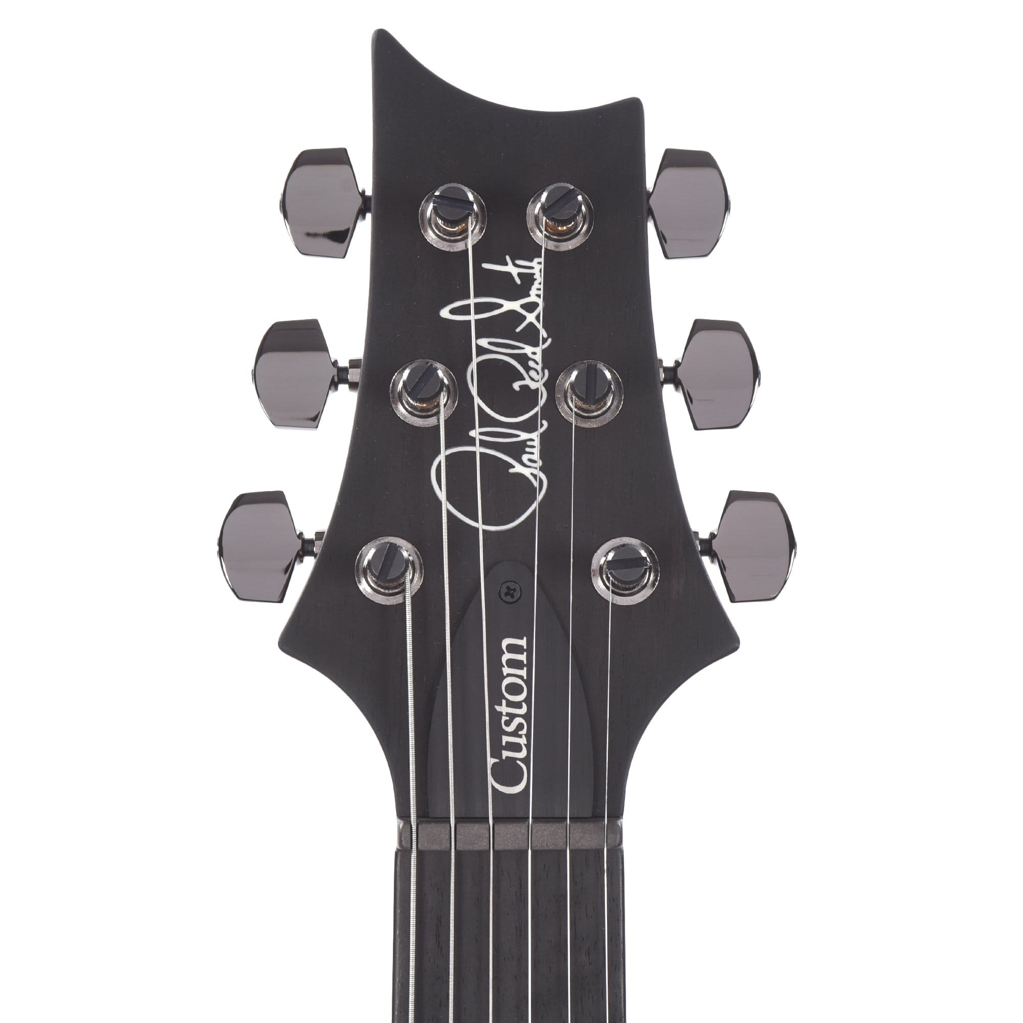 PRS Wood Library Custom 24 10 Top Flame Aquableux Purple Burst Satin w/Pattern Thin Stained Figured Maple Neck & Ebony Fingerboard Electric Guitars / Solid Body