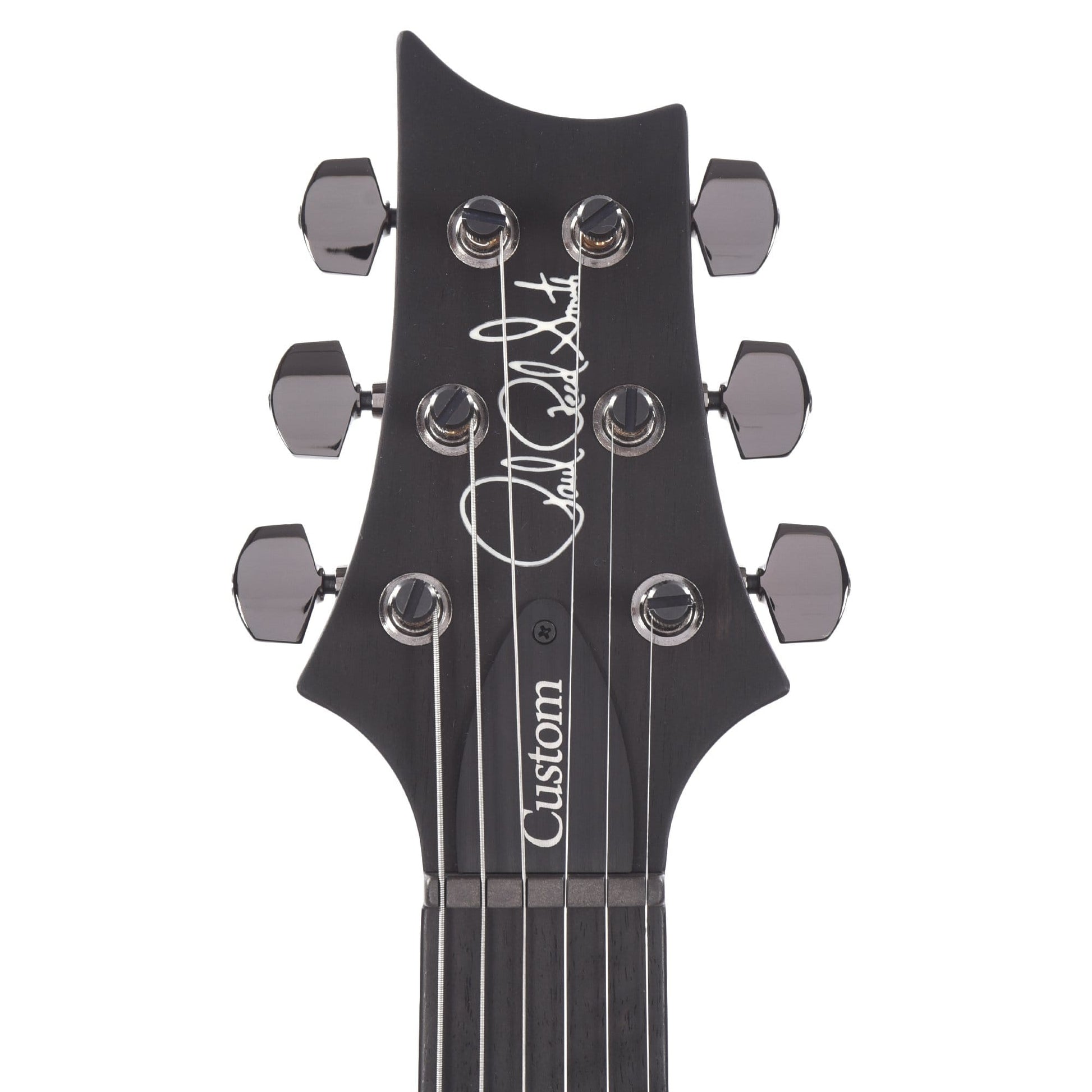 PRS Wood Library Custom 24 10 Top Flame Aquableux Purple Burst Satin w/Pattern Thin Stained Figured Maple Neck & Ebony Fingerboard Electric Guitars / Solid Body