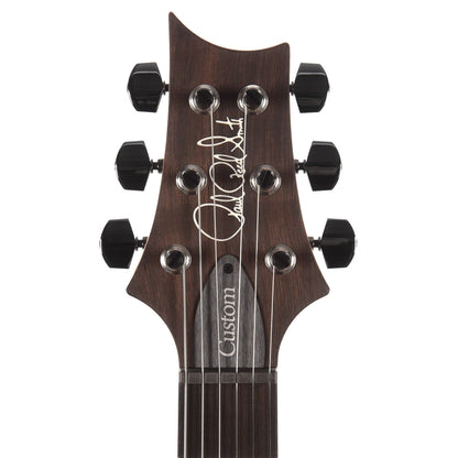 PRS Wood Library Custom 24 10 Top Flame Aquableux Purple Burst Satin w/Pattern Thin Torrefied Maple Neck & Brazilian Rosewood Fingerboard Electric Guitars / Solid Body