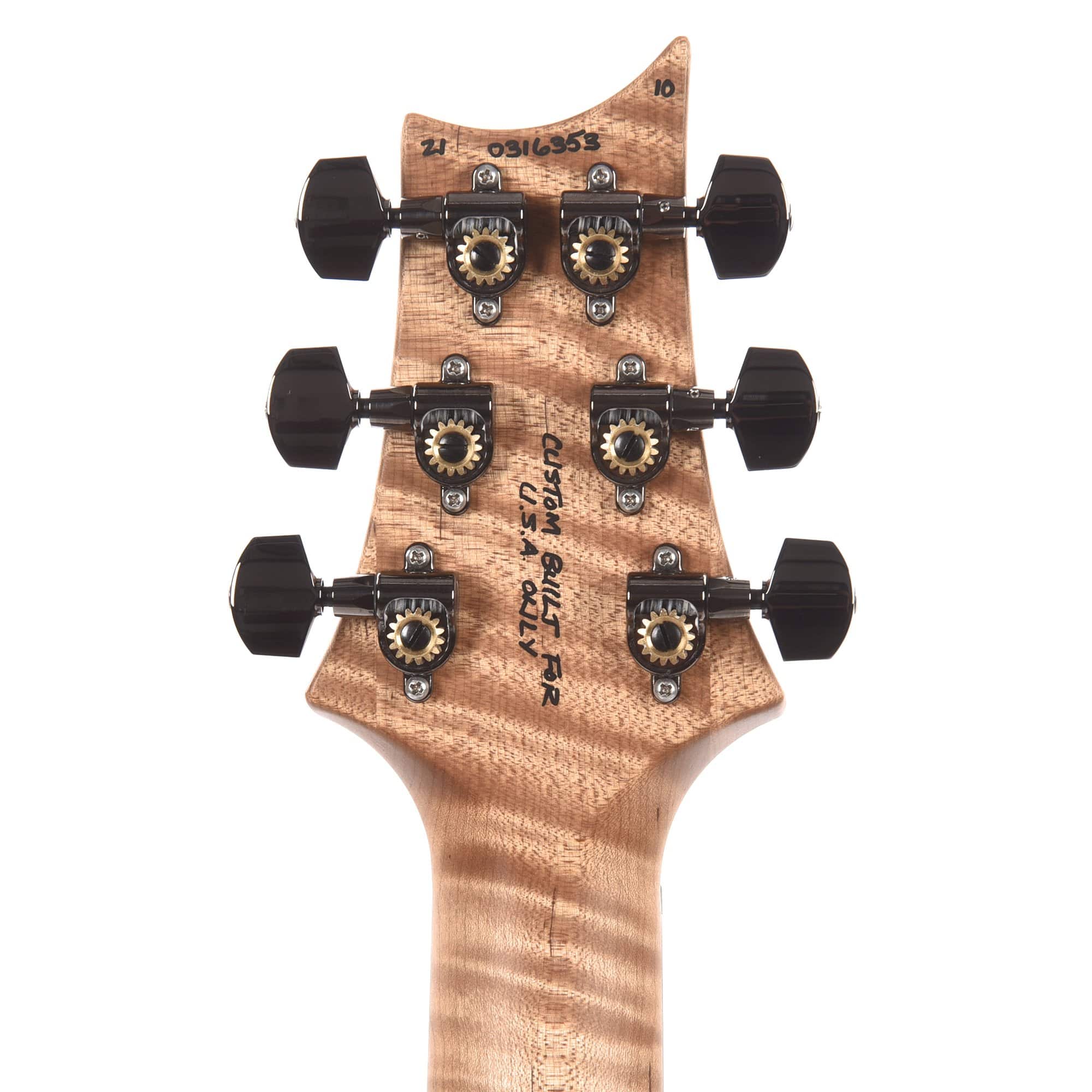 PRS Wood Library Custom 24 10 Top Flame Aquableux Purple Burst Satin w/Pattern Thin Torrefied Maple Neck & Brazilian Rosewood Fingerboard Electric Guitars / Solid Body