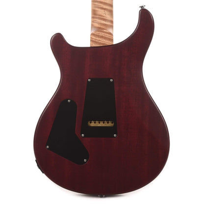 PRS Wood Library Custom 24 10 Top Flame Aquableux Purple Burst Satin w/Pattern Thin Torrefied Maple Neck & Brazilian Rosewood Fingerboard Electric Guitars / Solid Body