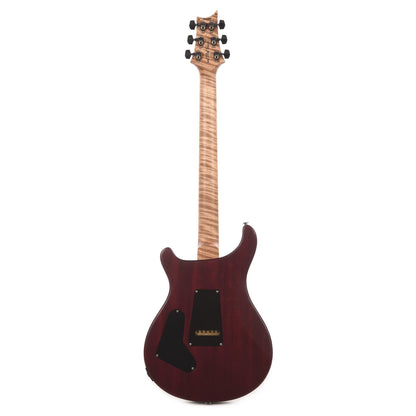 PRS Wood Library Custom 24 10 Top Flame Aquableux Purple Burst Satin w/Pattern Thin Torrefied Maple Neck & Brazilian Rosewood Fingerboard Electric Guitars / Solid Body
