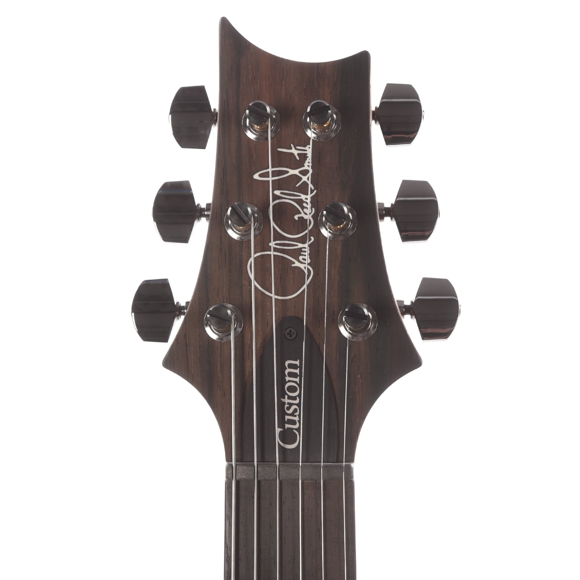 PRS Wood Library Custom 24 10 Top Flame Charcoal Satin w/Pattern Thin Torrefied Maple Neck & Brazilian Rosewood Fingerboard Electric Guitars / Solid Body