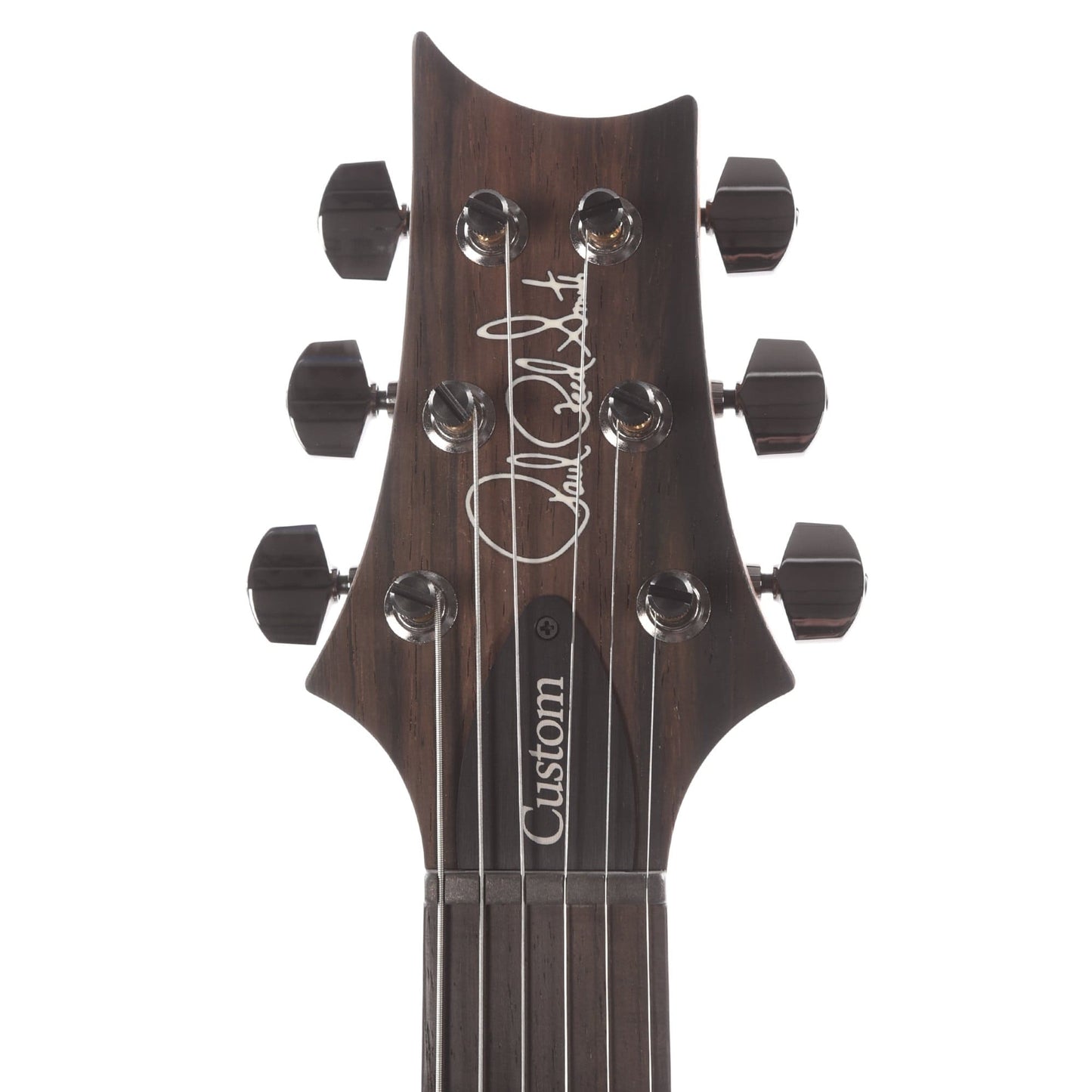 PRS Wood Library Custom 24 10 Top Flame Charcoal Satin w/Pattern Thin Torrefied Maple Neck & Brazilian Rosewood Fingerboard Electric Guitars / Solid Body