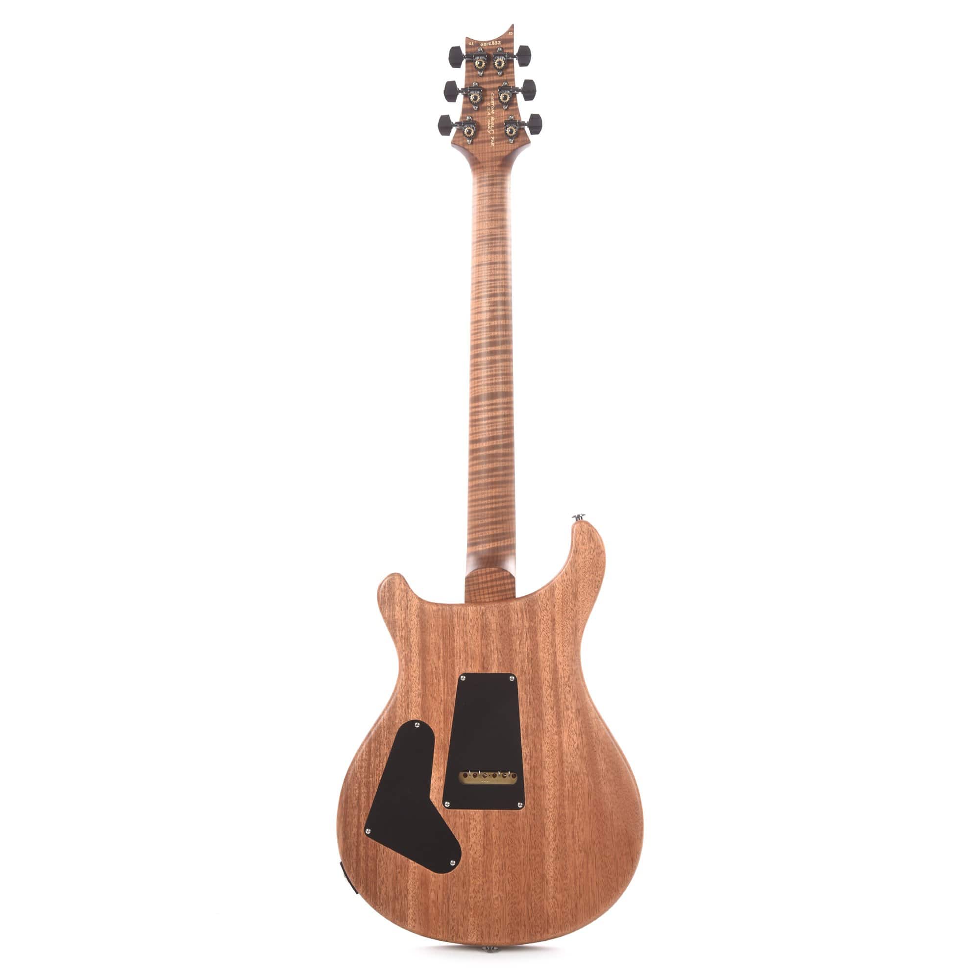 PRS Wood Library Custom 24 10 Top Flame Charcoal Satin w/Pattern Thin Torrefied Maple Neck & Brazilian Rosewood Fingerboard Electric Guitars / Solid Body