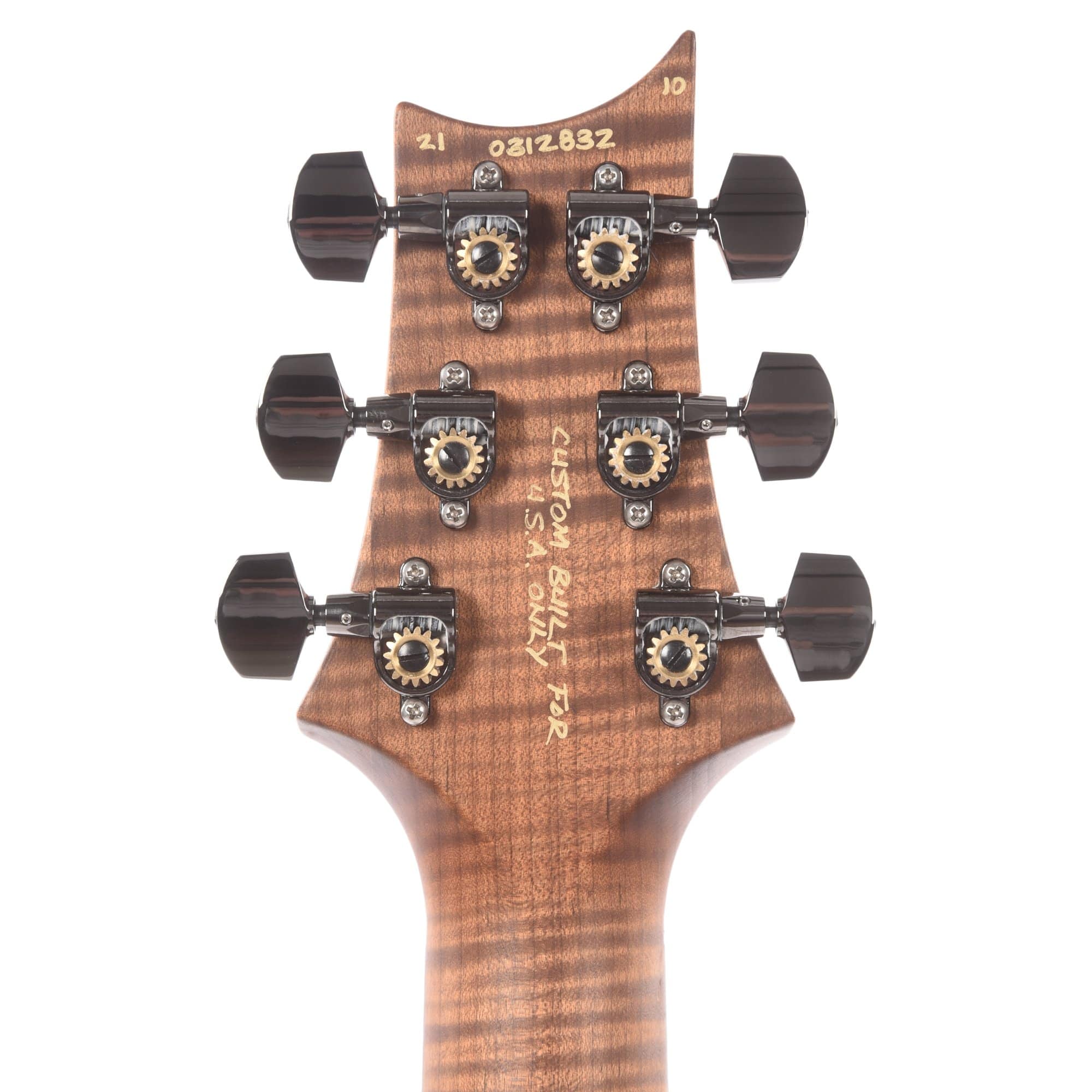 PRS Wood Library Custom 24 10 Top Flame Charcoal Satin w/Pattern Thin Torrefied Maple Neck & Brazilian Rosewood Fingerboard Electric Guitars / Solid Body
