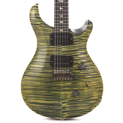 PRS Wood Library Custom 24 10 Top Flame Leprechaun Tooth Satin w/Pattern Thin Torrefied Maple Neck & Brazilian Rosewood Fingerboard Electric Guitars / Solid Body