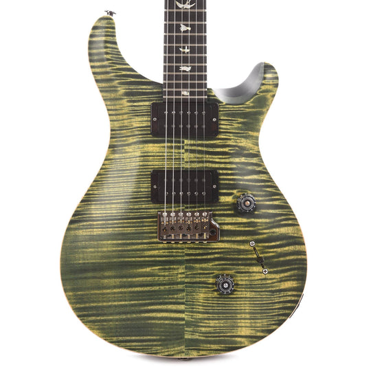 PRS Wood Library Custom 24 10 Top Flame Leprechaun Tooth Satin Electric Guitars / Solid Body