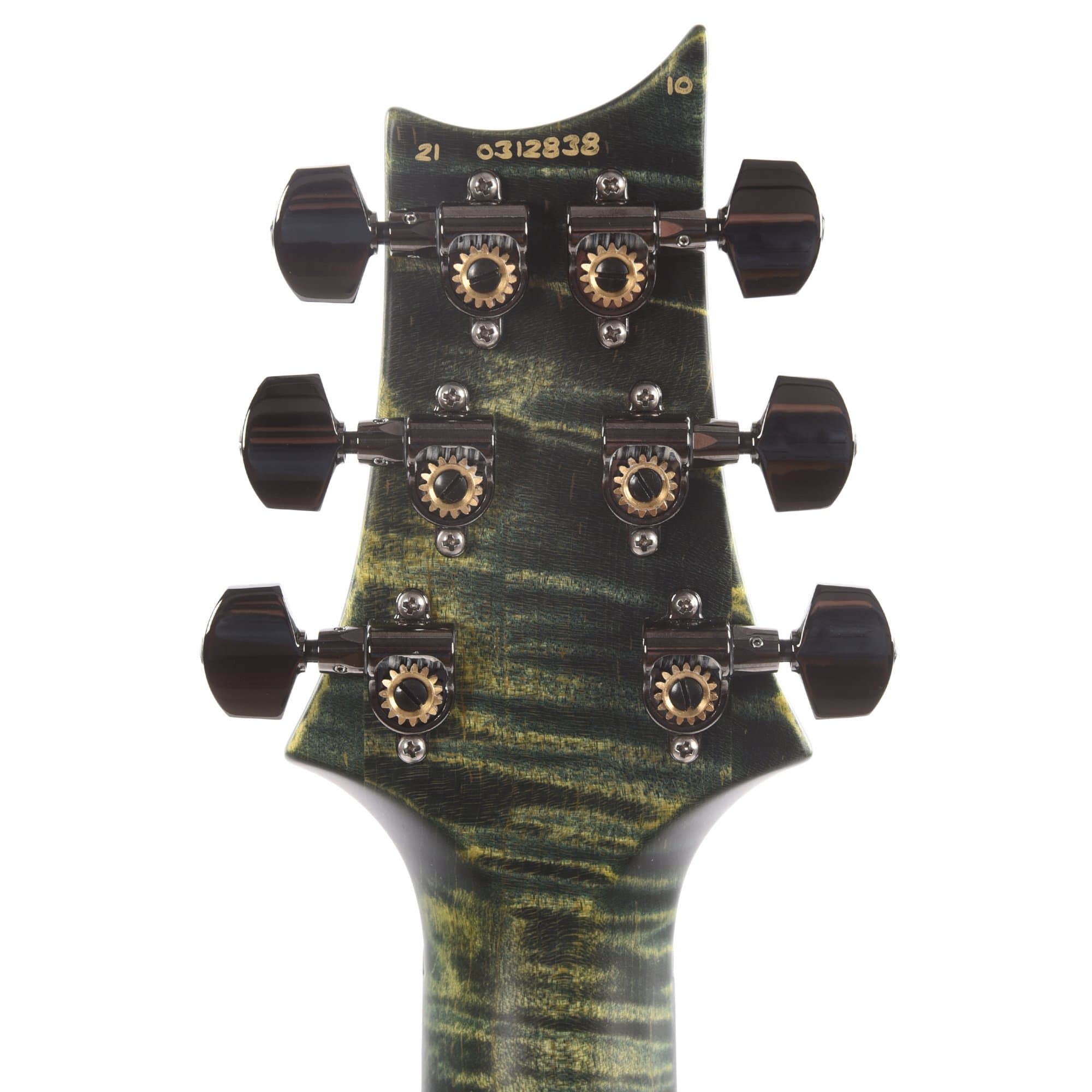 PRS Wood Library Custom 24 10 Top Flame Leprechaun Tooth Satin Electric Guitars / Solid Body