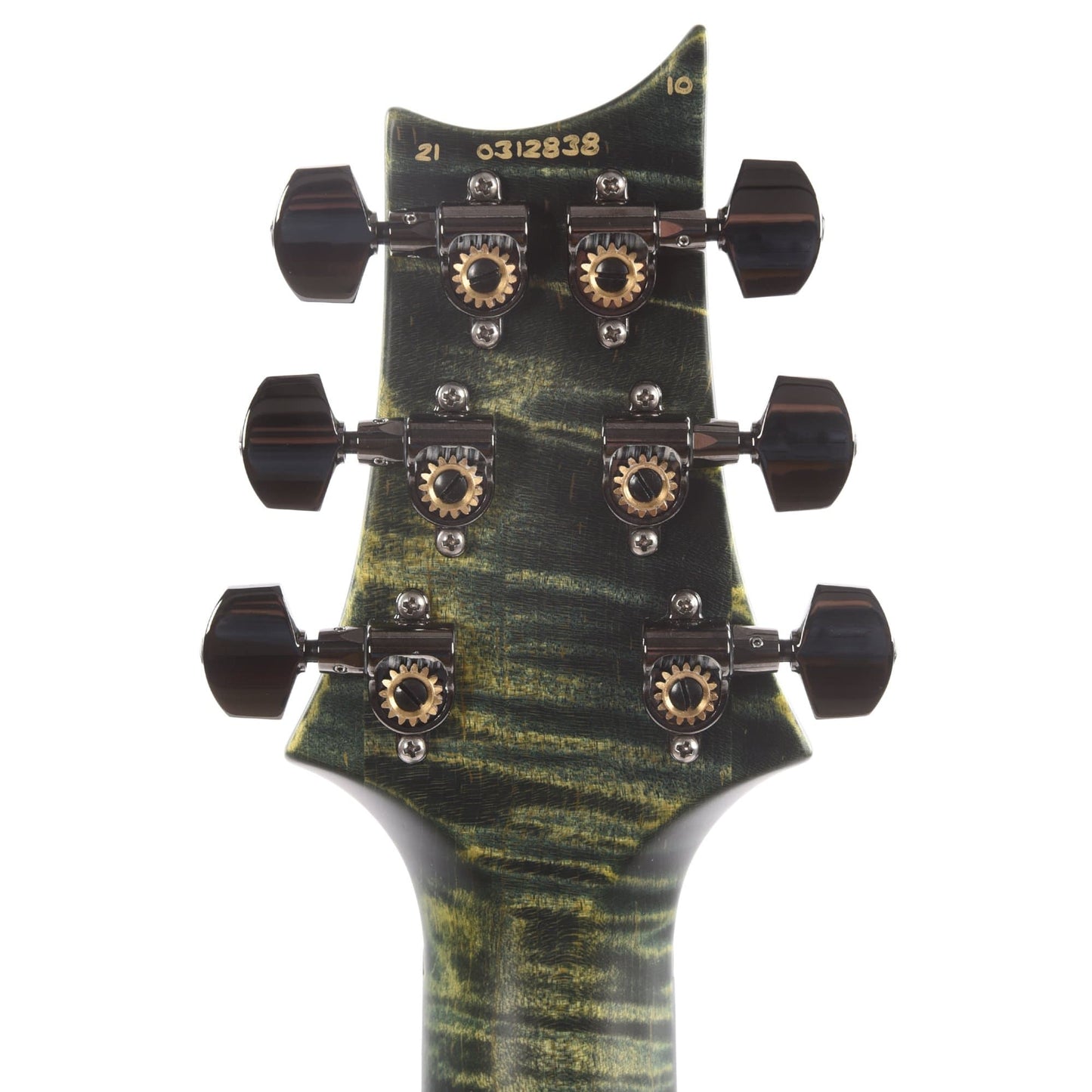 PRS Wood Library Custom 24 10 Top Flame Leprechaun Tooth Satin Electric Guitars / Solid Body