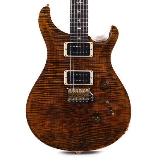 PRS Wood Library Custom 24 10-Top Flame Yellow Tiger w/Cocobolo Fingerboard & Korina Body Electric Guitars / Solid Body