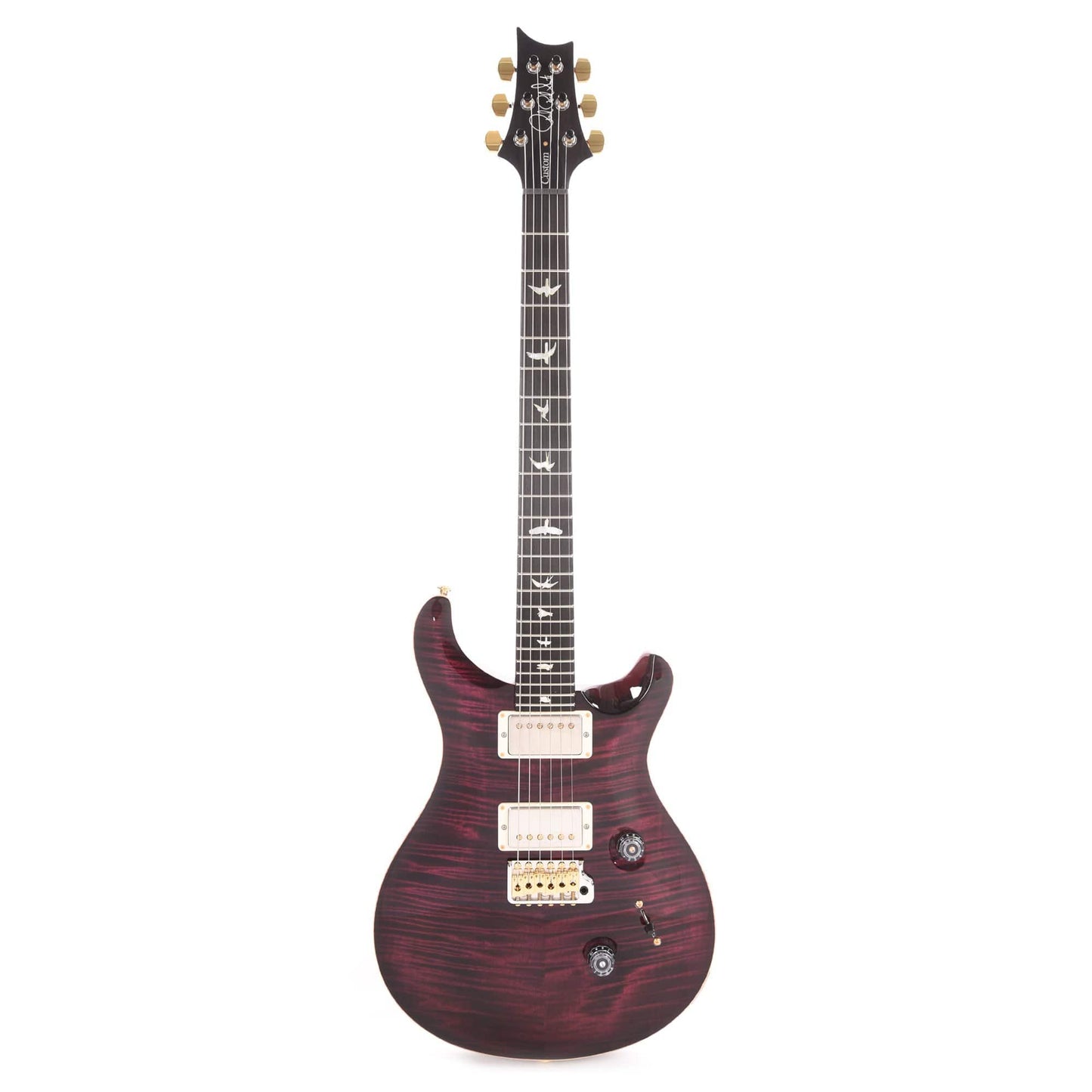 PRS Wood Library Custom 24 Artist Top Flame Angry Larry w/Figured Mahogany Neck, Ebony Fingerboard, & Pattern Thin Neck Electric Guitars / Solid Body