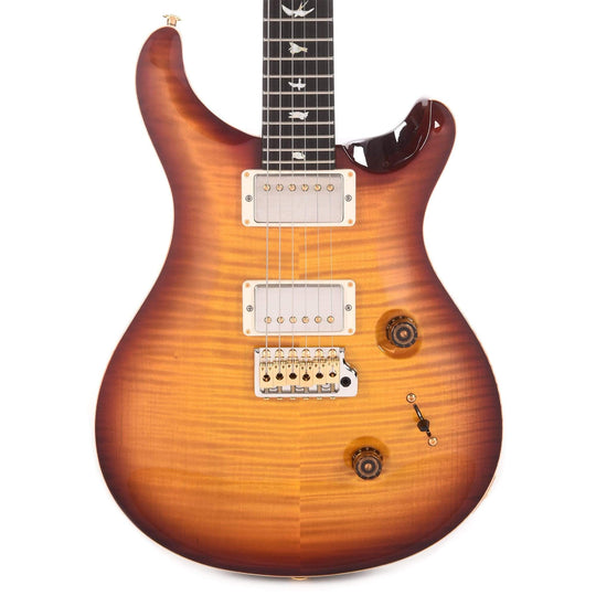 PRS Wood Library Custom 24 Artist Top Flame McCarty Sunburst w/Figured Mahogany Neck, Ebony Fingerboard, & Pattern Thin Neck Electric Guitars / Solid Body
