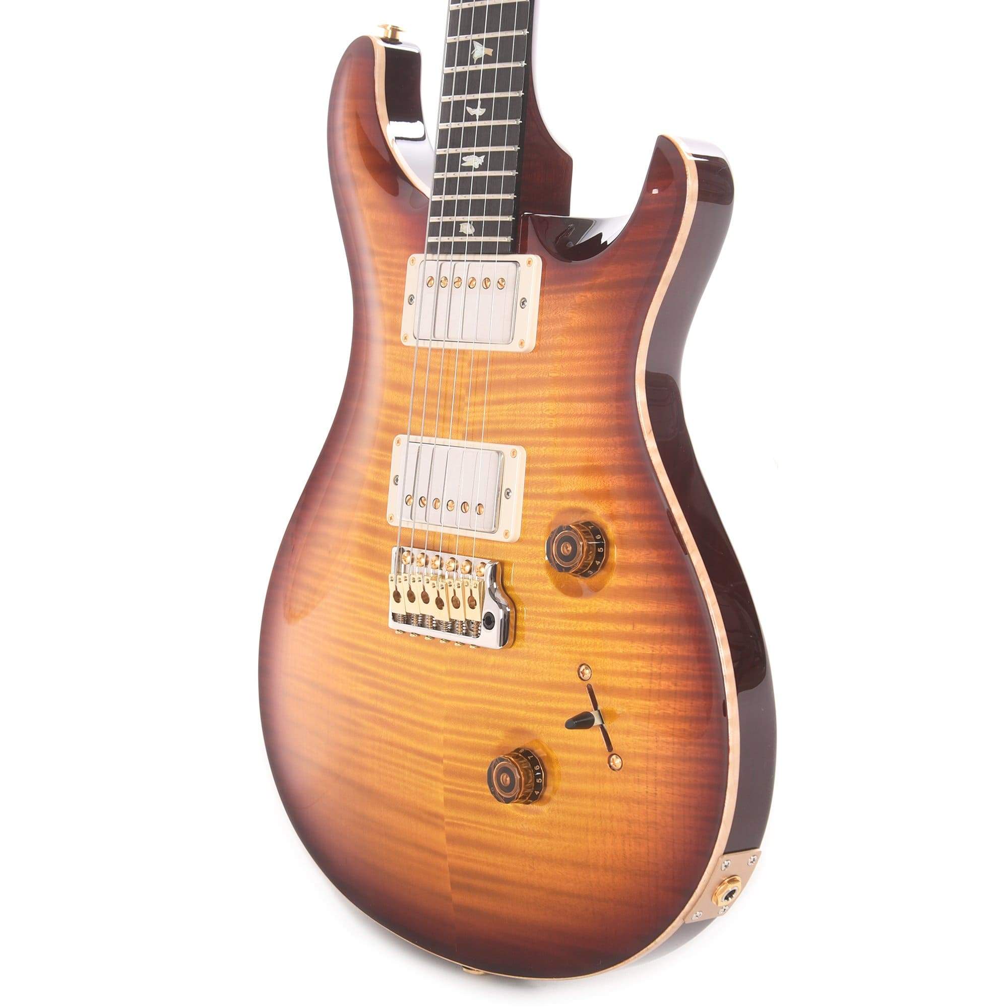 PRS Wood Library Custom 24 Artist Top Flame McCarty Sunburst w/Figured Mahogany Neck, Ebony Fingerboard, & Pattern Thin Neck Electric Guitars / Solid Body