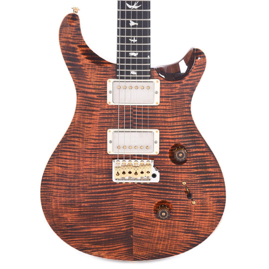 PRS Wood Library Custom 24 Artist Top Flame Orange Tiger w/Figured Mahogany Neck, Ebony Fingerboard, & Pattern Thin Neck Electric Guitars / Solid Body