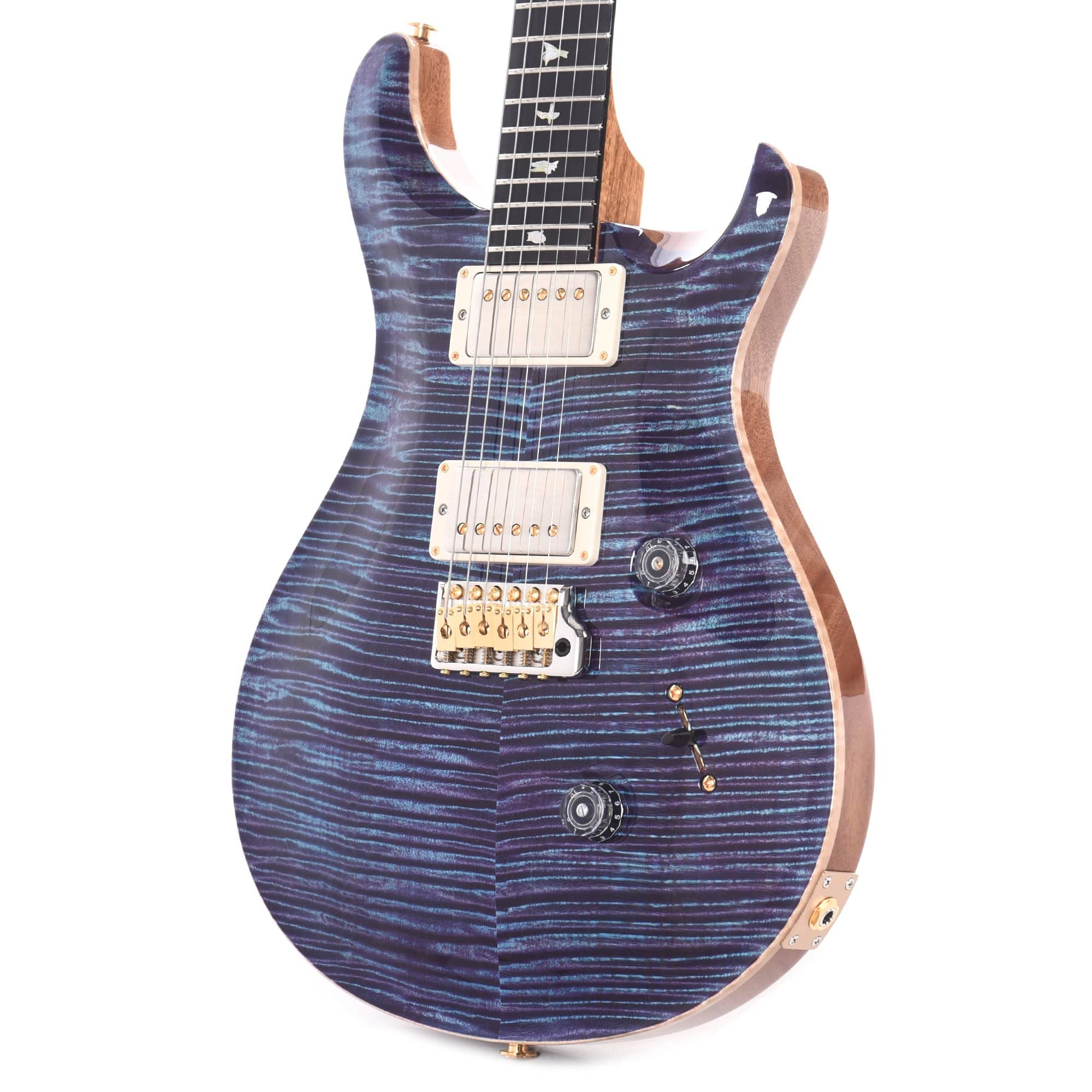 PRS Wood Library Custom 24 Artist Top Flame Violet w/Figured Mahogany Neck, Ebony Fingerboard, & Pattern Thin Neck Electric Guitars / Solid Body