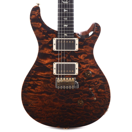 PRS Wood Library Custom 24 Artist Top Quilt Orange Tiger w/Figured Mahogany Neck & Ebony Fingerboard Electric Guitars / Solid Body