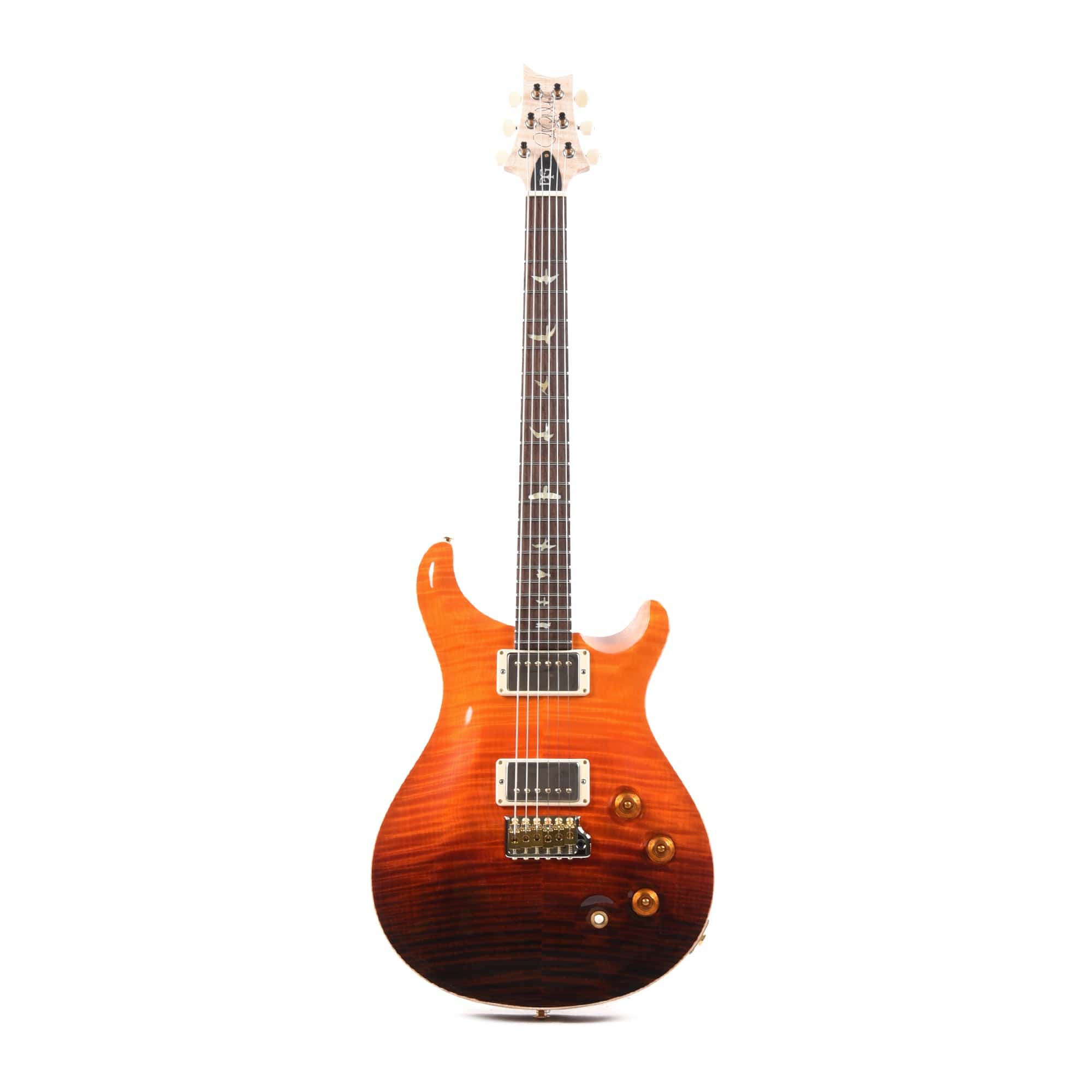 PRS Wood Library DGT 10-Top Flame Orange Fade w/Brazilian Rosewood Fingerboard & Figured Maple Neck Electric Guitars / Solid Body