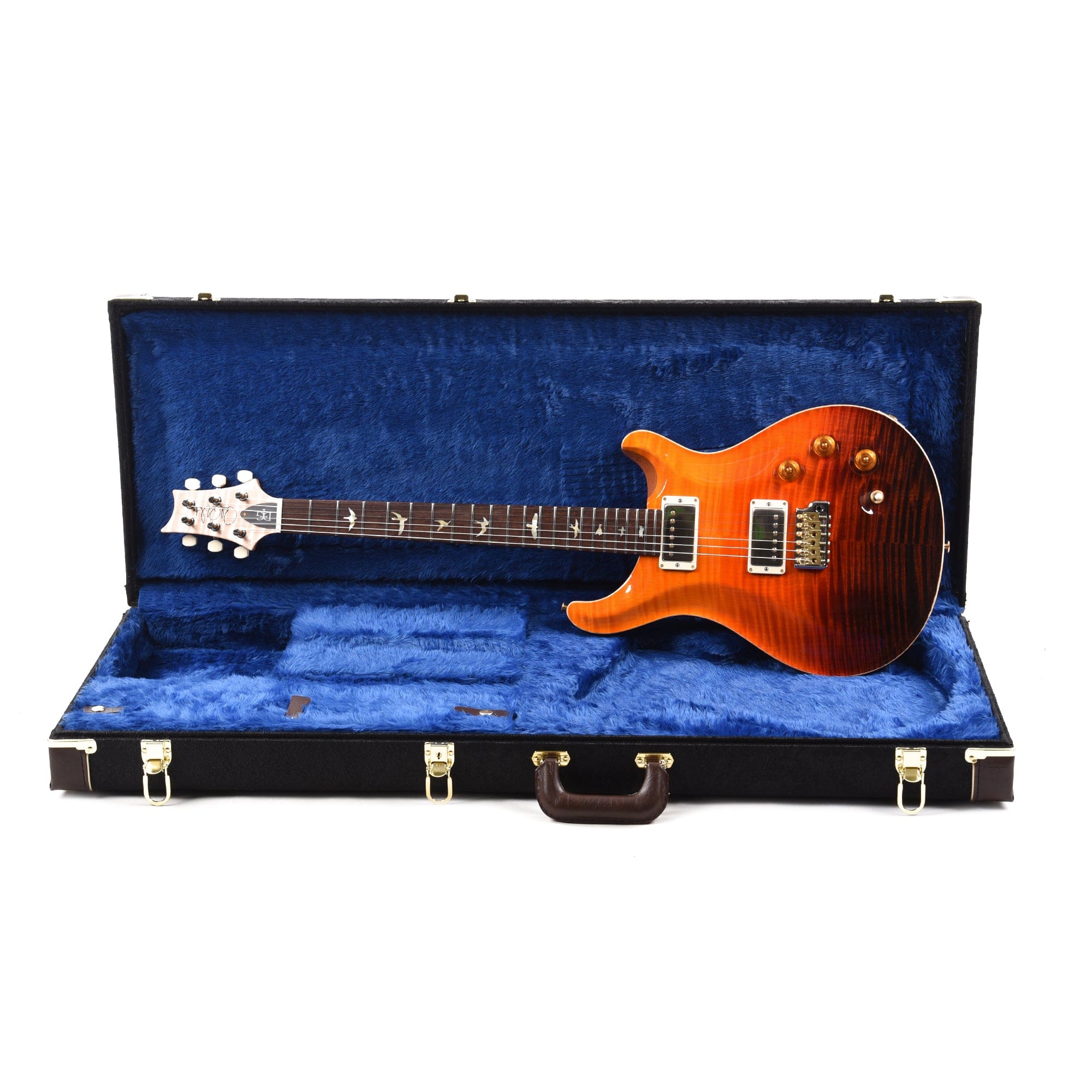 PRS Wood Library DGT 10-Top Flame Orange Fade w/Brazilian Rosewood Fingerboard & Figured Maple Neck Electric Guitars / Solid Body