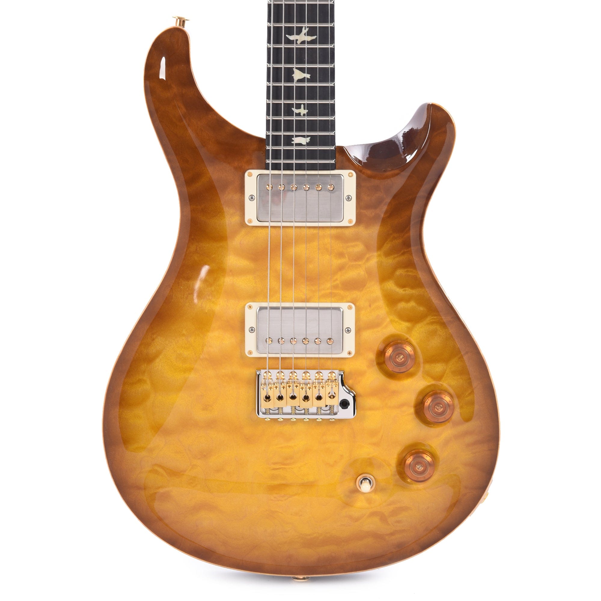 PRS Wood Library DGT 10-Top Quilt Livingston Lemon Drop w/Ebony Fingerboard & Figured Mahogany Neck Electric Guitars / Solid Body