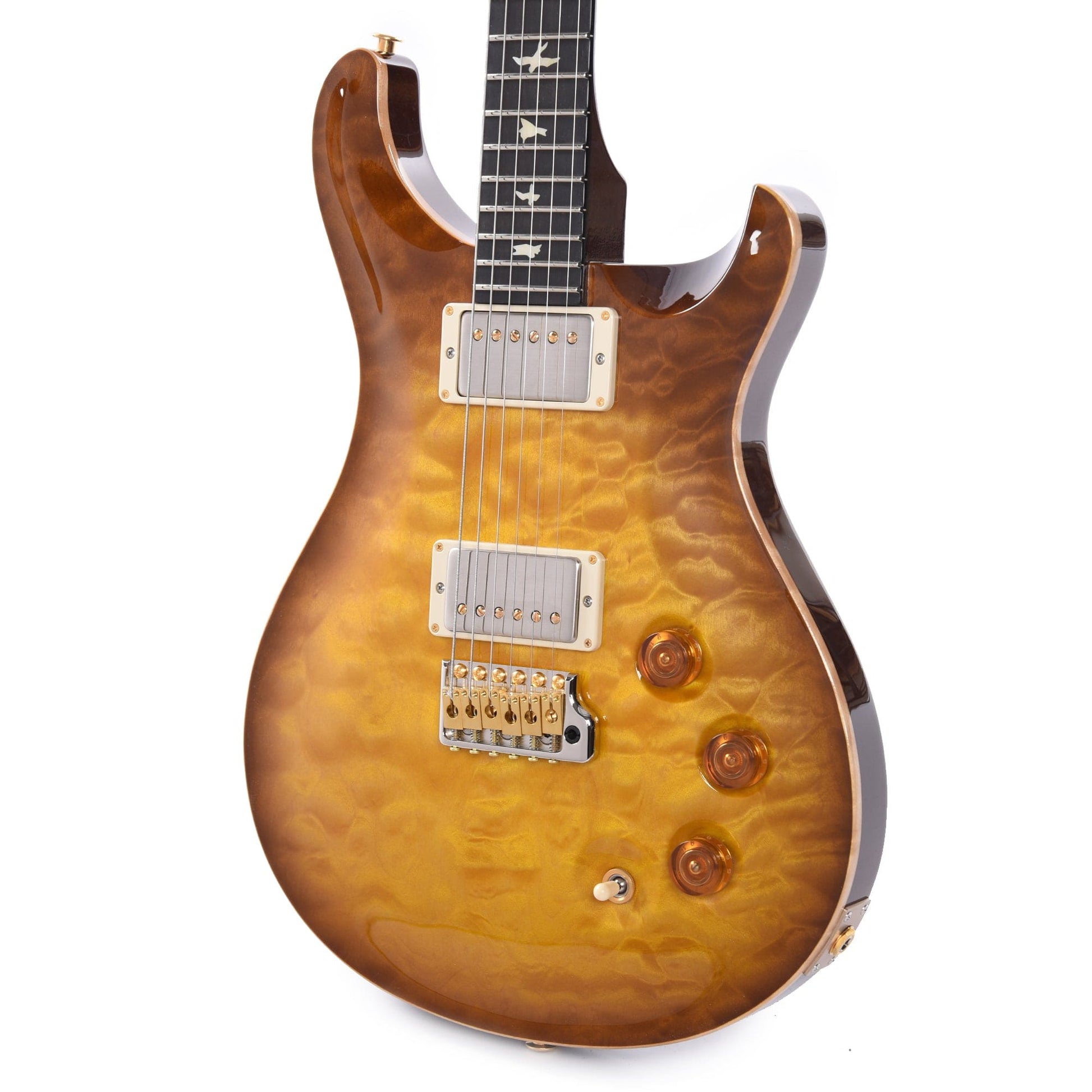 PRS Wood Library DGT 10-Top Quilt Livingston Lemon Drop w/Ebony Fingerboard & Figured Mahogany Neck Electric Guitars / Solid Body