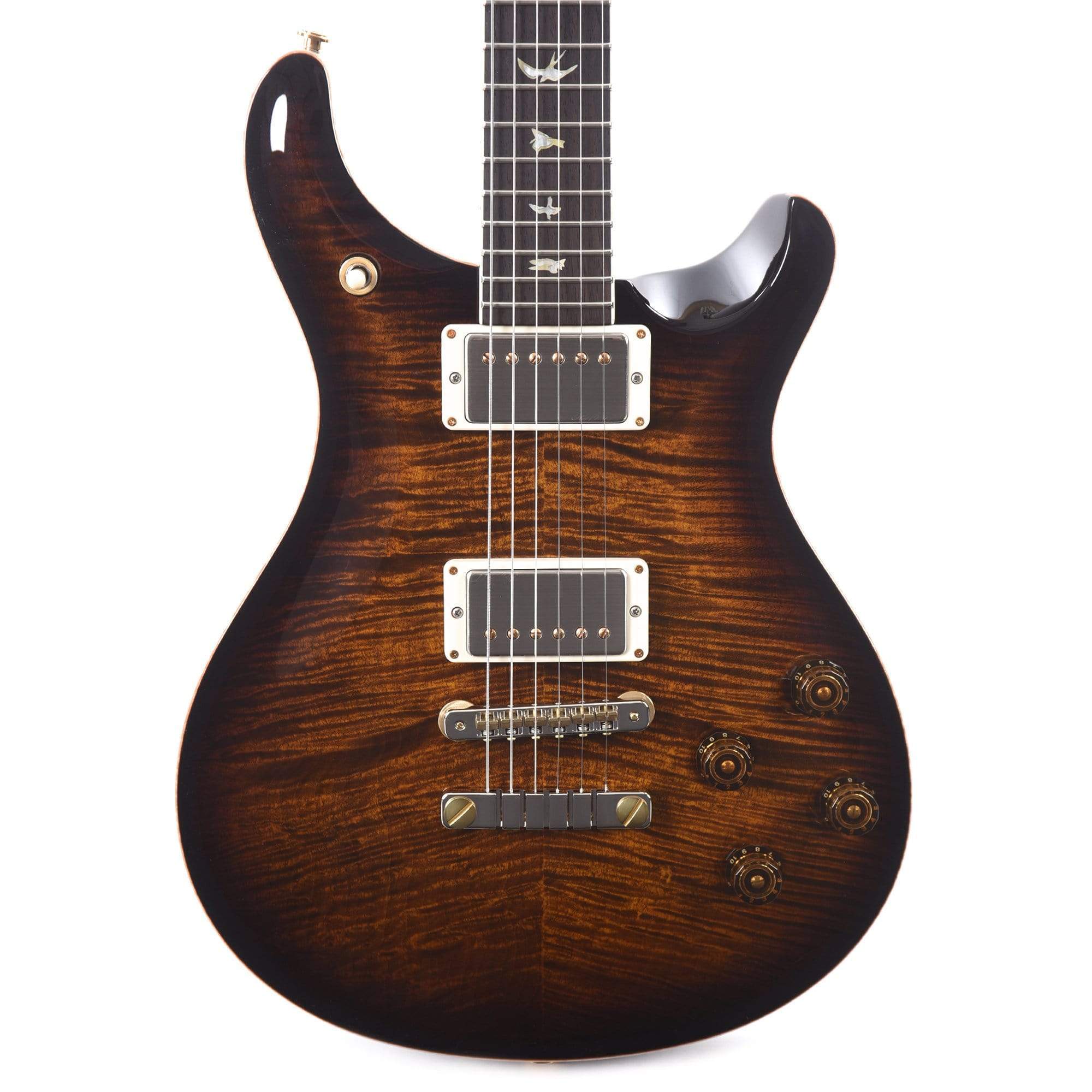 PRS Wood Library McCarty 594 10 Top Flame Black Gold Burst w/Brazilian Rosewood Fingerboard, Korina Back & Neck Electric Guitars / Solid Body
